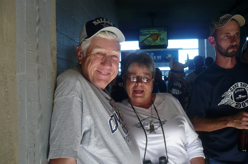 2008 Octobor - Cowboy game - Larry, Pam.jpg
